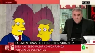 Steamed Hams but recorded from Spanish TV