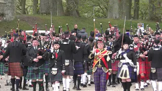 Massed Pipes and Drums (3) - Dunrobin Castle 27th April 2019