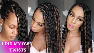 How To: DIY SENEGALESE TWISTS for BEGINNERS /Protective Style /Tupo1