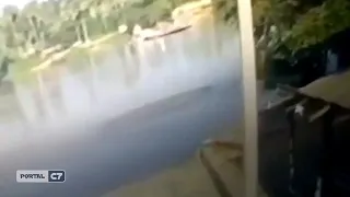 Criatura estranha aparece no Rio Parnaíba e deixa moradores assustados; confira no vídeo!
