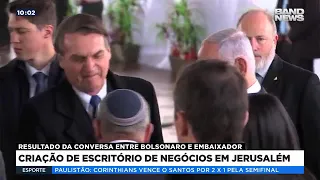 Bolsonaro anuncia escritório de negócios em Jerusalém