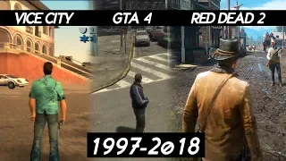 Evolution of "GRAPHICS" Rockstar Games 1997 - 2018