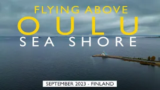 Flying above Oulu: Autumnal shores of Hietasaari, September 2023, Finland [4K] #slowtv