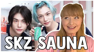 reaction to ♡ SKZ 사우나 (SKZ SAUNA) #2｜[SKZ CODE] ♡