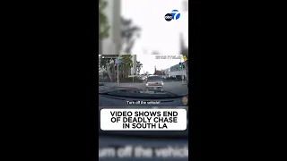 Video shows end of high-speed chase in South L.A.