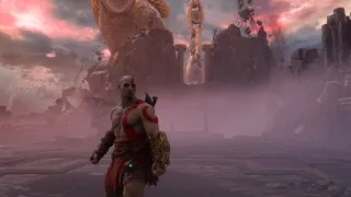 Kratos introduces Mimir to the creatures & places from Greece