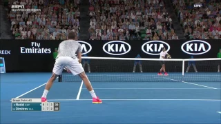 Dimitrov vs Nadal AO SF 2017 60FPS