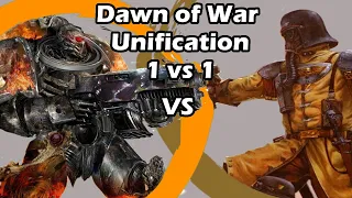 Dawn of War Unification: 1 vs 1 Legion of the Damned (cultist champ) vs Steel legion (HUNtington)