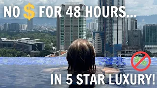 💰WE RAN OUT OF MONEY?! Travelling on a $0 budget for 48 hours 🏨  | Kuala Lumpur Travel Vlog