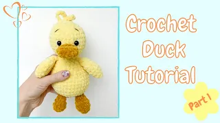 Easy Crochet Duck (Tutorial Part 1) | Free Amigurumi Animal Pattern for Beginners