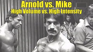 Bodybuilding Legends: Arnold Schwarzenegger vs. Mike Mentzer - High Volume vs. High Intensity!