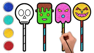 How to Draw Candy | Halloween Easy Drawings for Kids | Draw Spooky | Chiki Art | Hooplakidz How To