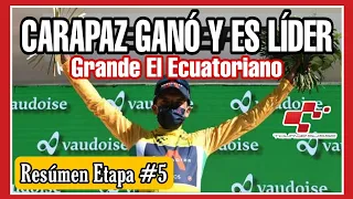 RESÚMEN Etapa 5 🇨🇭 TOUR de SUIZA 2021 🇨🇭GANÓ Richard Carapaz hoy y es LÍDER