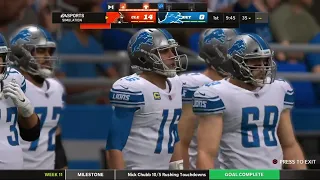 Browns @ Lions 2023 Week 11