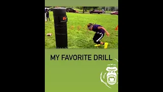 GardenValley Falcons tackle drill ! Booman  8u