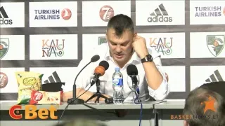 Krepšininkų ir trenerio komentarai po Kauno „Žalgirio“ ir Atėnų „Panathinaikos“ rungtynių.