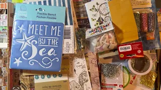 Dollar Tree Junk Journal Challenge Haul @PaperTerrace  ocean theme meets pirates