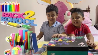 الصندوق الغامض باغراض المدرسة mystery Boxes in school supplies