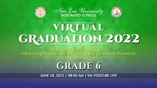 VIRTUAL GRADUATION 2022 - GRADE 6 (JUNE 28, 2022 @ 8:00 AM)