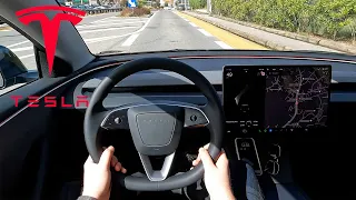 NEW TESLA MODEL 3 HIGHLAND STANDARD RWD PROPULSION || 4K POV ASMR TEST DRIVE - DRIVENGER