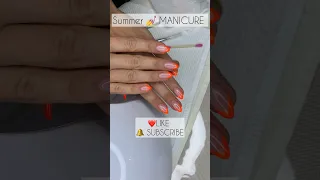 SUMMER GEL MANICURE TUTORIAL/GEL NAIL POLISH STEP BY STEP TUTORIAL /HOW TO APPLY GEL #nails #makeup