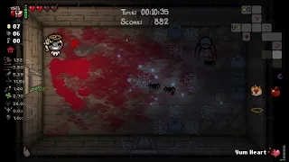 Candy heart + Soul of Magdalene + Baby Long Legs = infinite stats | The Binding of Isaac:Repentance