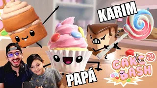 Nueva Lucha de Comida Loca | Batalla de Pasteles Cake Bash | Juegos Karim Juega