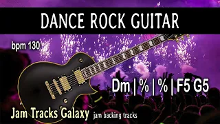HARD ROCK GUITAR DANCE DRUMS Guitar Jam Backing Track in Dm (130 bpm)