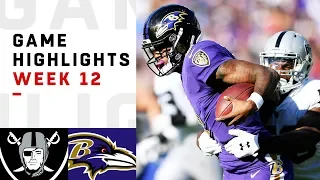 Raiders vs. Ravens Week 12 Highlights | NFL 2018