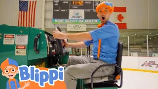 Blippi Visits an Ice Skating Ring! | Blippi's Christmas Scavenger Hunt | Educational Videos for Kids