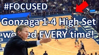 #FOCUSED: Gonzaga's Set Worked EVERY Time! (1-4 High Iverson)