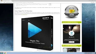 Download sony vegas pro for free.
