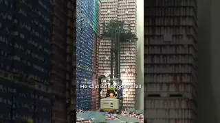 Warehouse Forklift Fail