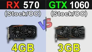 RX 570 Vs. GTX 1060 | Stock and Overclock | New Games Benchmarks