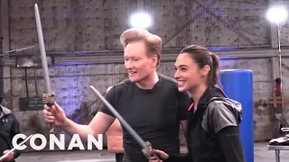 Behind The Scenes Of Conan's Workout With Wonder Woman Gal Gadot | CONAN on TBS