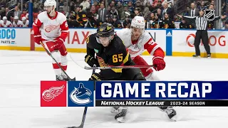 Detroit Red Wings vs Vancouver Canucks | February 15, 2024 | Game Highlights | NHL Regular Season