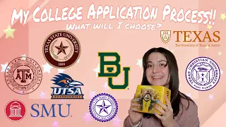 My experience applying to Texas Universities!! (apply, acceptance, denial, scholarships, and MORE!)
