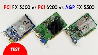 PCI FX 5500 vs PCI 6200 vs AGP 5500