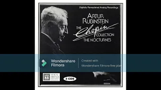 Chopin ~ The Nocturnes - (Rubinstein) - 1965