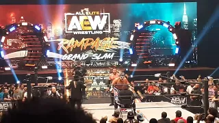 The Great Muta Appears AEW Rampage Grand Slam 2022 At The Arthur Ashe Stadium