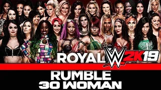 WWE 2K19 - ROYAL RUMBLE 30 WOMAN - 30 Девчонок (Русская озвучка)