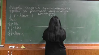 Побудова графіків тригонометричних функцій за допомогою найпростіших перетворень (І частина)