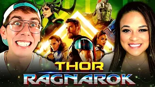 OH NO! ASGARD! Our First Time Watching THOR RAGNAROK (2017) Reaction |Movie Reaction|