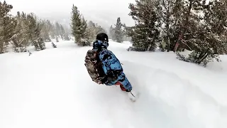 INSANE 3ft Powder Day Snowboarding Heavenly California