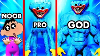 SHINCHAN and CHOP UPGRADING HUGGY WUGGY TO A MONSTER |NOOB VS PRO VS HACKER | IamBolt Gaming