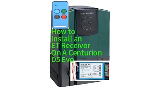 How To Install an ET Receiver on a Centurion D5 Evo motor.