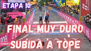 RESUMEN ETAPA 10 GIRO DE ITALIA 2024/MARTINEZ Y POGACAR A TOPE