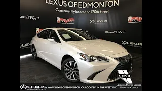 White 2019 Lexus ES 350 Signature Package Review Edmonton Alberta - Lexus of Edmonton New