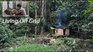 Living Off Grid Ep 14 | Build Smokeless Clay Warm Stove For Bushcraft Hut, Off Grid Cabin