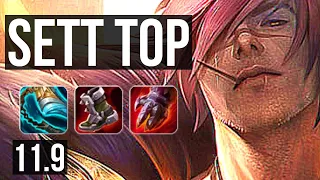 SETT vs GNAR (TOP) | 13/4/17, 600+ games, Legendary | KR Master | v11.9